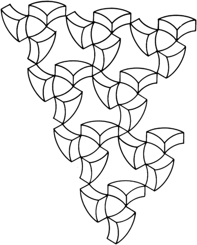 Optical Illusion 28 Coloring Page